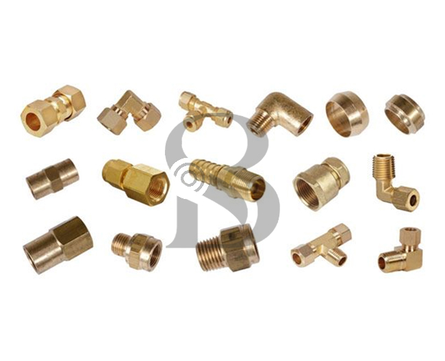 Brass Compression Pneumatic Fittings